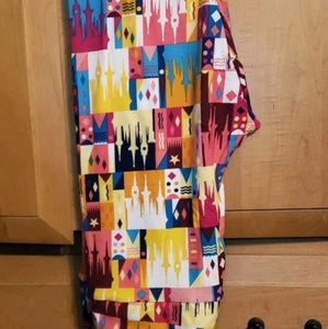 LuLaRoe Rare TC Disney Castle Leggings